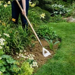 Kent & Stowe Stainless Steel Long Handled Dutch Hoe 5 Kent & Stowe Stainless Steel Long Handled Dutch Hoe -WEBBS Sales 1031058 2