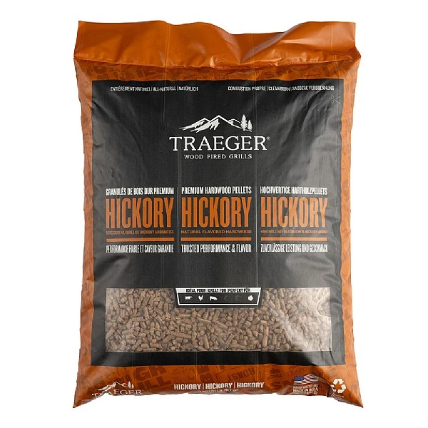 Traeger Hickory Hardwood Pellets 9kg 1 Traeger Hickory Hardwood Pellets 9kg