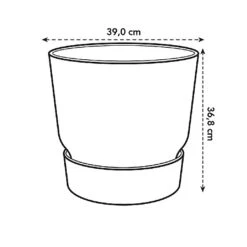 Elho Greenville Round Pot 40cm Living Concrete -WEBBS Sales 1112062 4