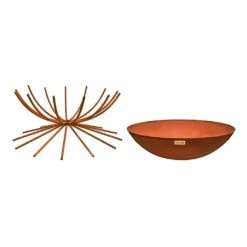 Ivyline Outdoor Metal Dakota Firebowl Rust -WEBBS Sales 1149589 3