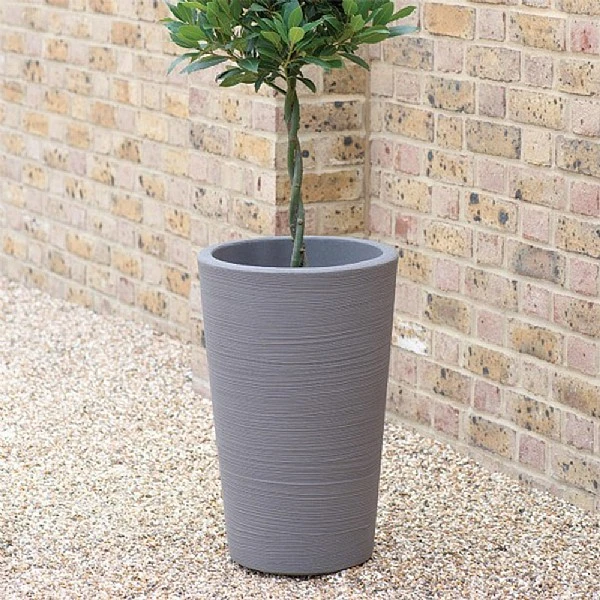 Stewart Garden 35cm Varese Medium Planter Alpine Grey 2 Stewart Garden 35cm Varese Medium Planter Alpine Grey - Image 2