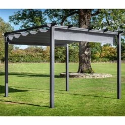 Hartman Roma 3x3m Square Pergola Grey -WEBBS Sales 1172413 2