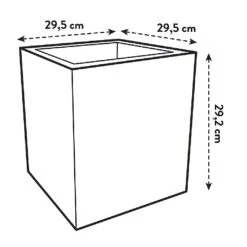 Elho Vivo Next Square Planter 30cm Living Concrete 11 Elho Vivo Next Square Planter 30cm Living Concrete -WEBBS Sales 1230754 6