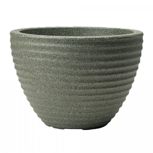 Stewart Garden Low Honey Pot Planter 50cm - Marble Green 1 Stewart Garden Low Honey Pot Planter 50cm - Marble Green
